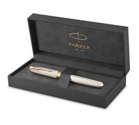Parker IM penna a sfera | Grigio opaco con finiture nere | Punta media con ricarica di inchiostro blu | Confezione regalo