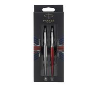 Parker Taccuino Londra Duo Discovery Confezione Acciaio Inox E Kensington Rosso