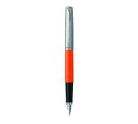 Parker Taccuino Originale Scarlatto Rosso Acciaio Penna Stilografica Fine Punta