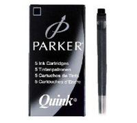 Parker - Set di 4 confezioni da 5 cartucce lunghe, inchiostro nero