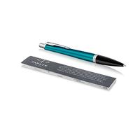 PARKER Urban penna a sfera, Vibrant Blue, punta media e ricarica di inchiostro blu, confezione blister (1975429)