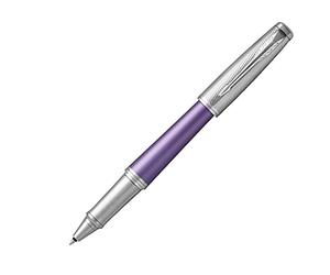 PARKER Urban penna roller, Premium Violet (viola), punta sottile e ricarica di inchiostro nero (1931622)