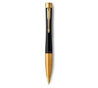 Parker Urban Twist Penna a Sfera | Nero Tenue con Puntale Dorato | Punta Media con Inchiostro Blu | Confezione Regalo