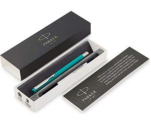 Parker Vector Blue Green Penna roller con inchiostro nero (confezione in lingua italiana non garantita)