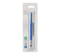 Parker Vector penna stilografica | colore blu con finiture cromate | pennino med