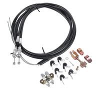 Parking Brake Cable 330-9371 Emergency Brake Cable Kit For Internal Parking Brake Assemblies Brakes With Wire Rope PVC Stainless Steel Copper Construction Easy Installation For Rea