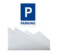 Parking. Cartello In Vinile Su Glasspack 1 Mm