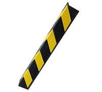 PARKING FACIL | Protezione angolare in gomma | Per Parcheggi E Magazzini | Colore: nero e giallo | Dimensioni: 80 x 10 x 10 cm | Spessore: 8 mm | Include viti | 1 unità