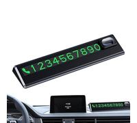 Parking Number Plate - Luminous Digital Display, Phone Privacy Switch | Temporary Car Notification | Magnetic Dashboard Mobile Sign For Automotive Interior Decoration, SUV Traceless Glue Card