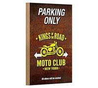 Parking Only | King of the Road | Moto Club New York | 12 cm x 18 cm