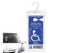 Parking Permit Holder, Handicap Tag Protector, 11.61x5 Inches, Placard Sleeve Protector, Waterproof Foldable Display Case For Vehicle, Rearview Mirror, Dashboard, Automotive, Travel, Garage, Driveway