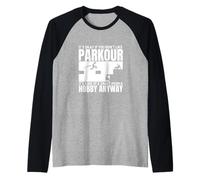 Parkour è per persone intelligenti Parkour divertente Maglia con Maniche Raglan