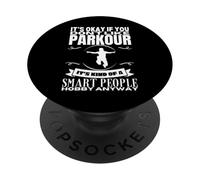 Parkour è per persone intelligenti Parkour divertente PopSockets PopGrip Adesivo