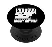Parkour è per persone intelligenti Parkour divertente PopSockets PopGrip Adesivo