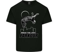 Parkour Free Running Break The Limit Uomo Cotton T-Shirt Tee Top