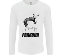 Parkour Free Running Break The Limit Uomo Manica Lunga T-Shirt