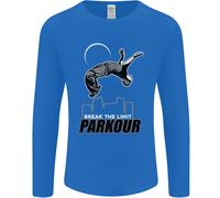 Parkour Free Running Break The Limit Uomo Manica Lunga T-Shirt