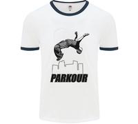 Parkour Free Running Break The Limit Uomo Ringer T-Shirt
