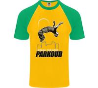 Parkour Free Running Break The Limit Uomo S/S Baseball T-Shirt