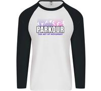 Parkour Free Running Il Arte Di Movimento Uomo L/S Baseball T-Shirt