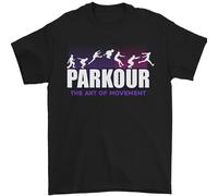 Parkour Free Running Il Arte Di Movimento Uomo T-Shirt 100% Cotone