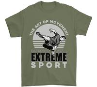 Parkour Free Running L'Arte Del Movimento Maglietta Uomo 100% Cotone