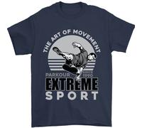 Parkour Free Running L'Arte Del Movimento Maglietta Uomo 100% Cotone