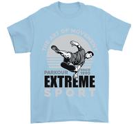 Parkour Free Running L'Arte Del Movimento Maglietta Uomo 100% Cotone