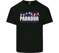 Parkour Free Running L'Arte Del Movimento T-Shirt Per Bambini