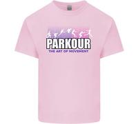 Parkour Free Running L'Arte Del Movimento T-Shirt Per Bambini