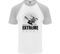 Parkour Free Running L'Arte Del Movimento Uomo S/S Maglietta Baseball