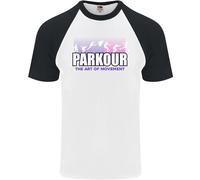 Parkour Free Running L'Arte Del Movimento Uomo S/S Maglietta Baseball