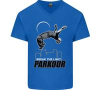 Parkour Free Running Rompere I Limiti Maglietta In Cotone A V Per Uomo