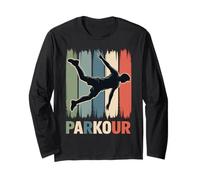 Parkour, Ginnasta, Traceur, Freerunner Maglia a Manica