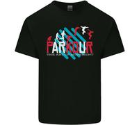 Parkour L'Arte Del Movimento Maglietta Per Bambini Ragazzi E Ragazze