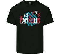 Parkour L'Arte Del Movimento Maglietta Per Bambini Ragazzi E Ragazze