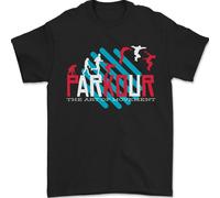 Parkour L'Arte Del Movimento Maglietta Uomo 100% Cotone