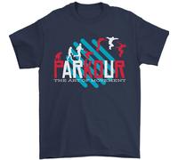 Parkour L'Arte Del Movimento Uomo T-Shirt 100% Cotone