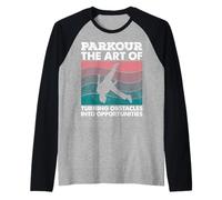 Parkour L'Arte di trasformare l'ostacolo in opportunità Urban Maglia con Maniche Raglan
