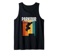 Parkour Parkour Vintage Retro anni '70 Design Parkour Canotta
