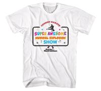 Parks And Recreation Johnny Karate Show Logo T-Shirt Uomo Maniche Corte Bianco