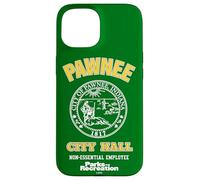 Parks And Recreation Pawnee City Hall Non-Essential Employee Custodia per iPhone 15