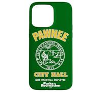 Parks And Recreation Pawnee City Hall Non-Essential Employee Custodia per iPhone 15 Pro Max