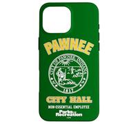 Parks And Recreation Pawnee City Hall Non-Essential Employee Custodia per iPhone 16 Pro Max