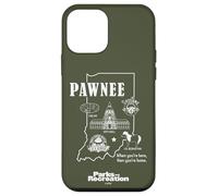 Parks And Recreation Pawnee Indiana Icons Custodia per iPhone 12 mini
