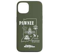 Parks And Recreation Pawnee Indiana Icons Custodia per iPhone 13