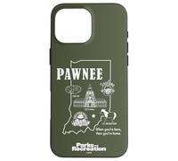 Parks And Recreation Pawnee Indiana Icons Custodia per iPhone 16 Pro Max