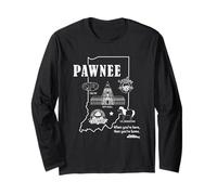 Parks And Recreation Pawnee Indiana Icons Maglia a Manica