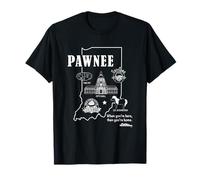 Parks And Recreation Pawnee Indiana Icons Maglietta