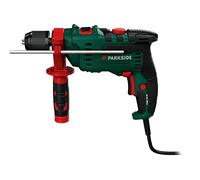 Parkside 750 W PSBM 750 B3 trapano a percussione ideale per forare cemento, pietra, metallo o legno Include un arresto di profondità in metallo Fornito con spina UK